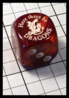 Dice : Dice - 6D - Red Here there be Dragons - Gen Con Aug 2014